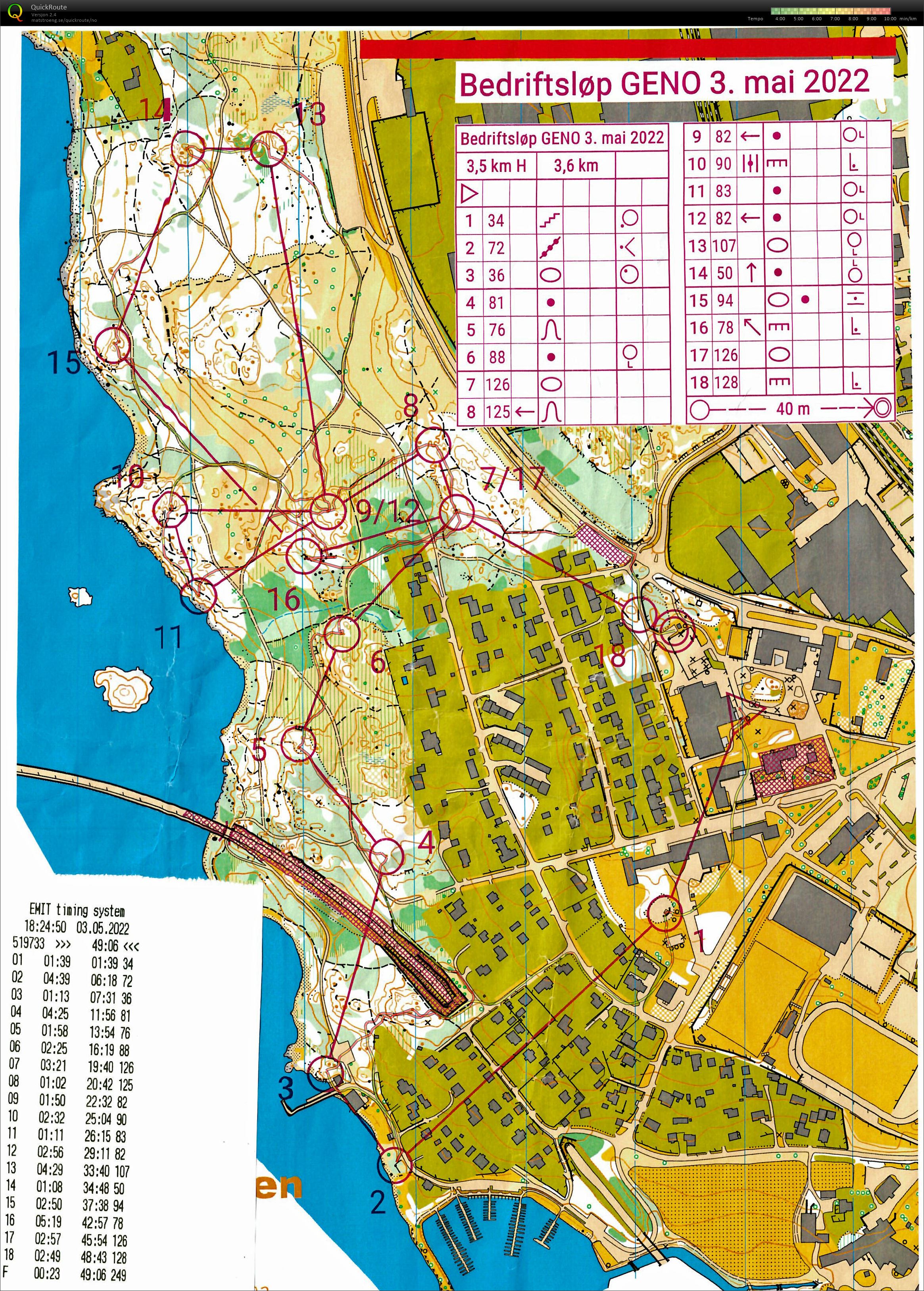 Bedrifts o-løp Moelv (2022-05-03)