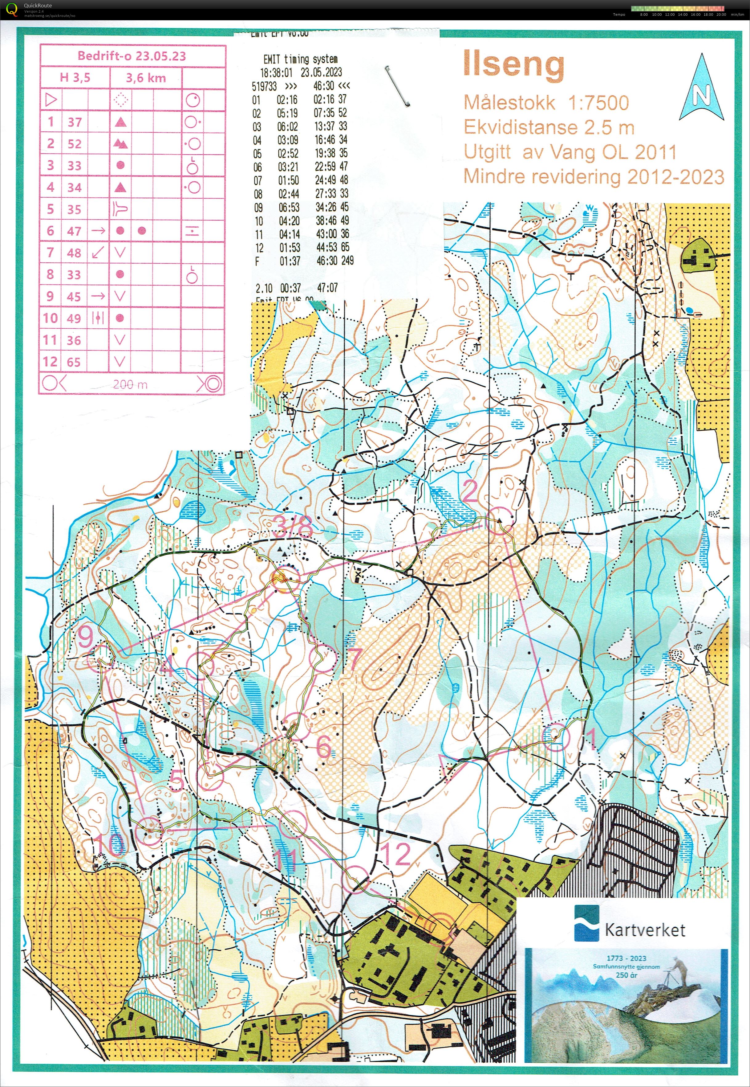 Bedrifts o-løp Ilseng (2023-05-23)