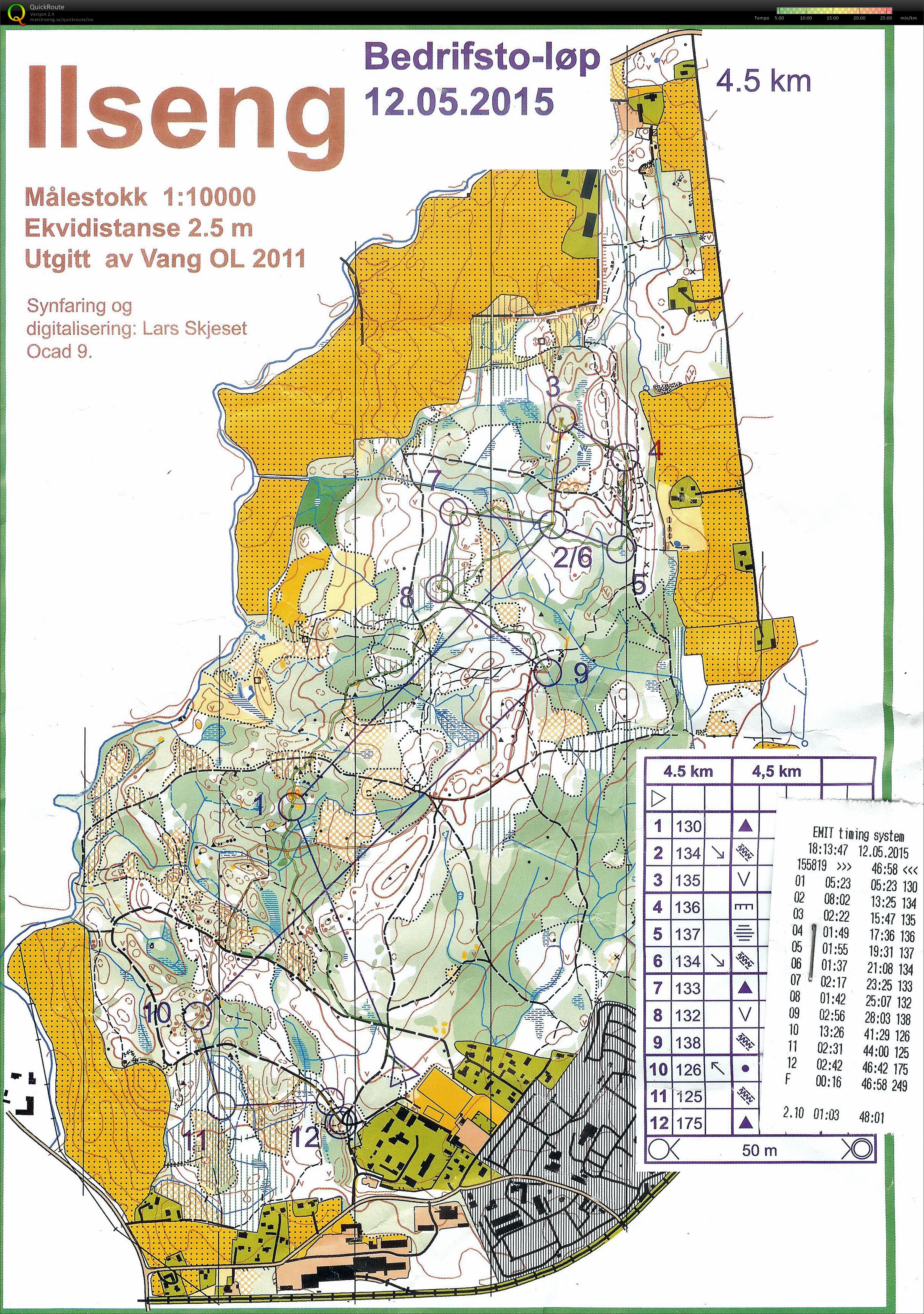 Bedrifts o-løp Ilseng (2015-05-12)