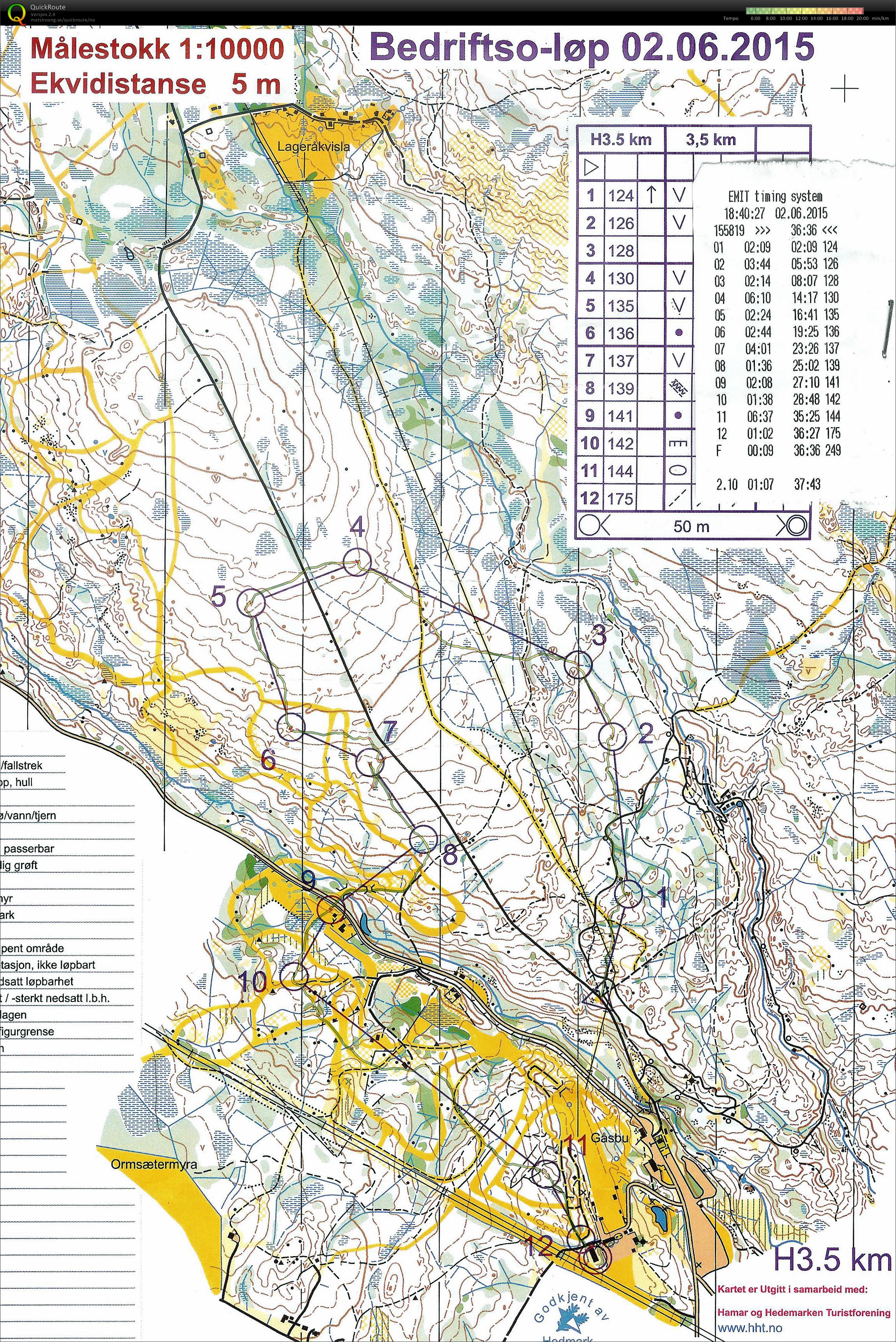 Bedrifts o-løp Gåsbu (02-06-2015)