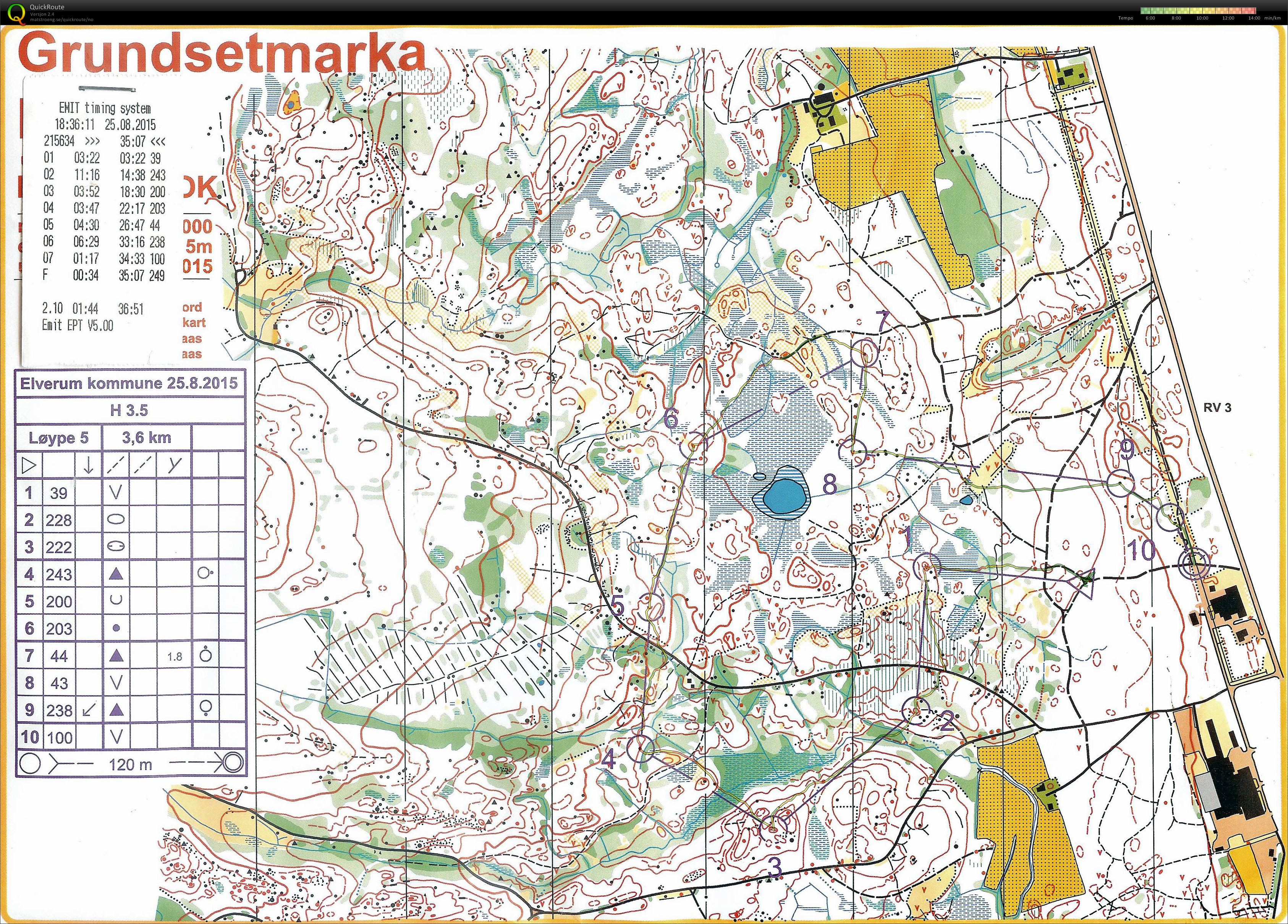 Bedrifts o-løp Grundsetmarka (2015-08-25)