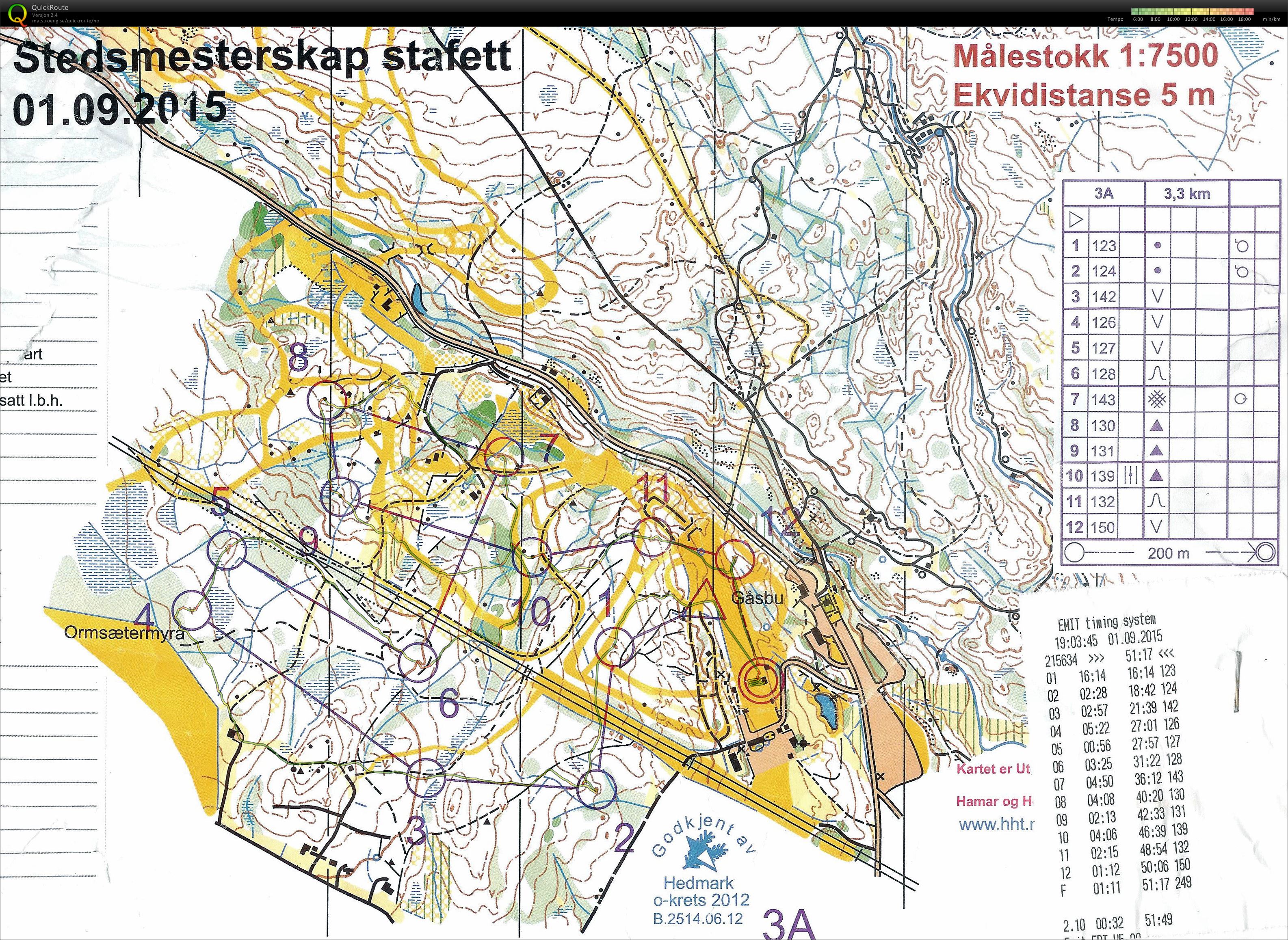 Stedsmesterskap Stafett (01.09.2015)