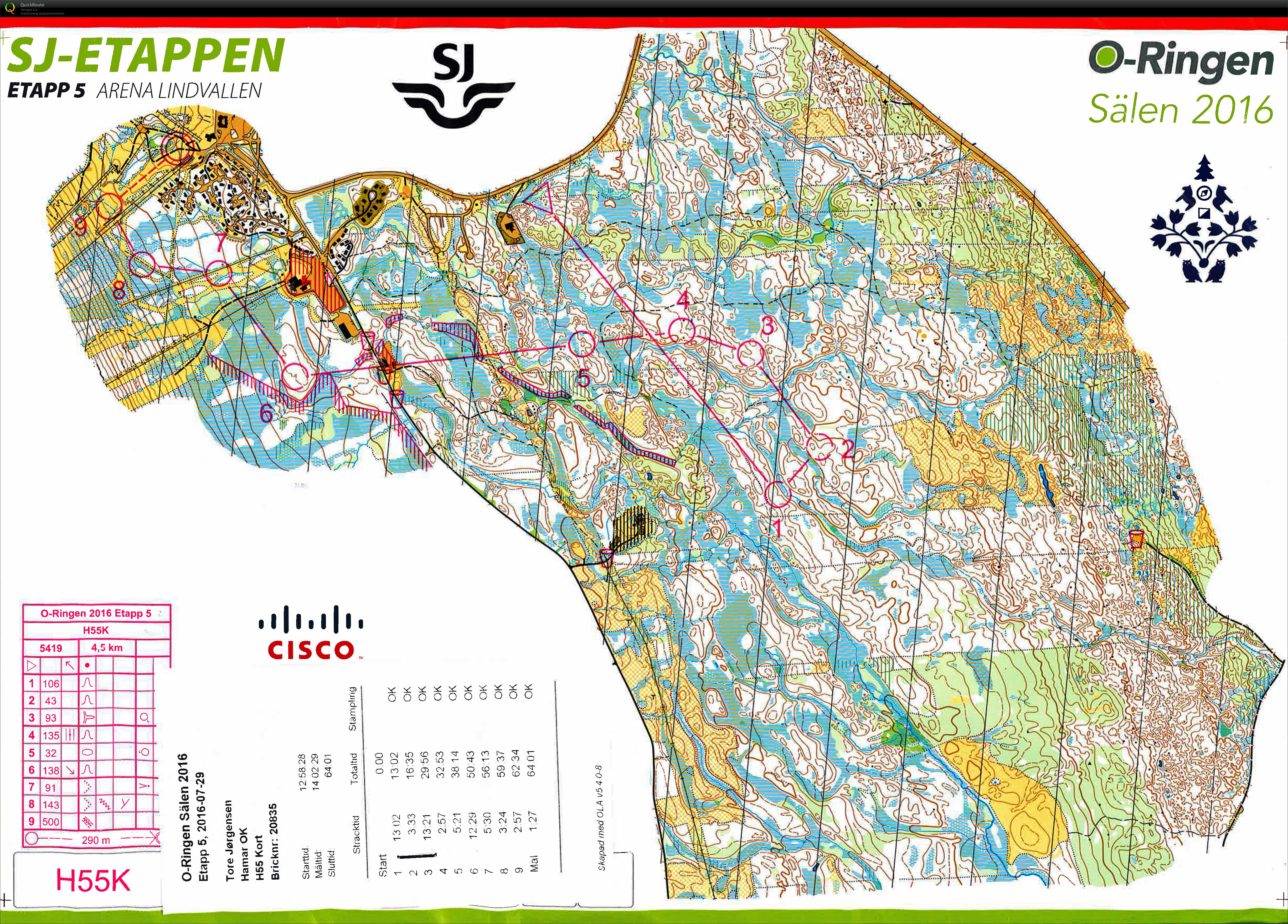 O-ringen 5 dagers etp 5 (29/07/2016)