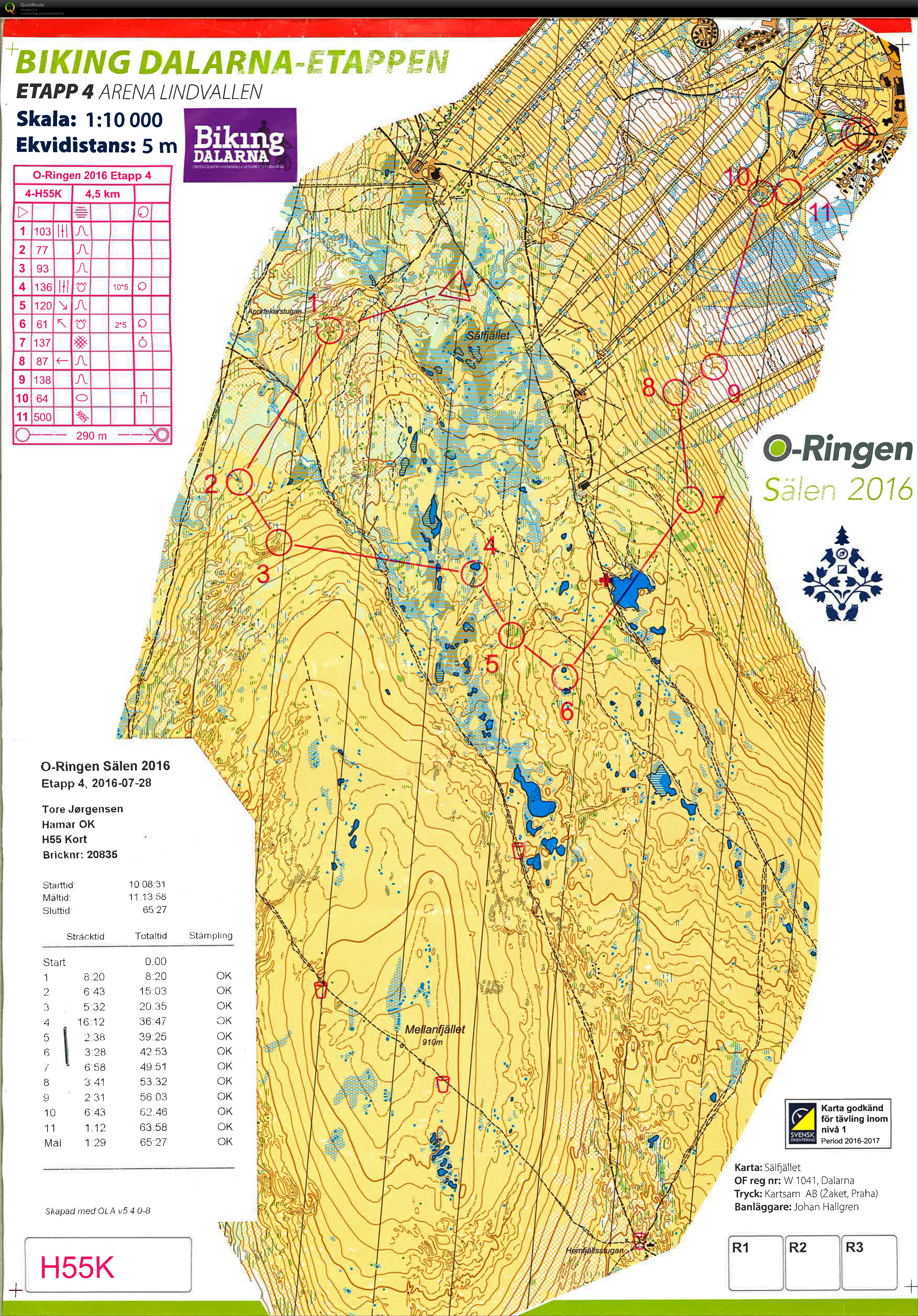 O-ringen 5 dagers etp 4 (28-07-2016)