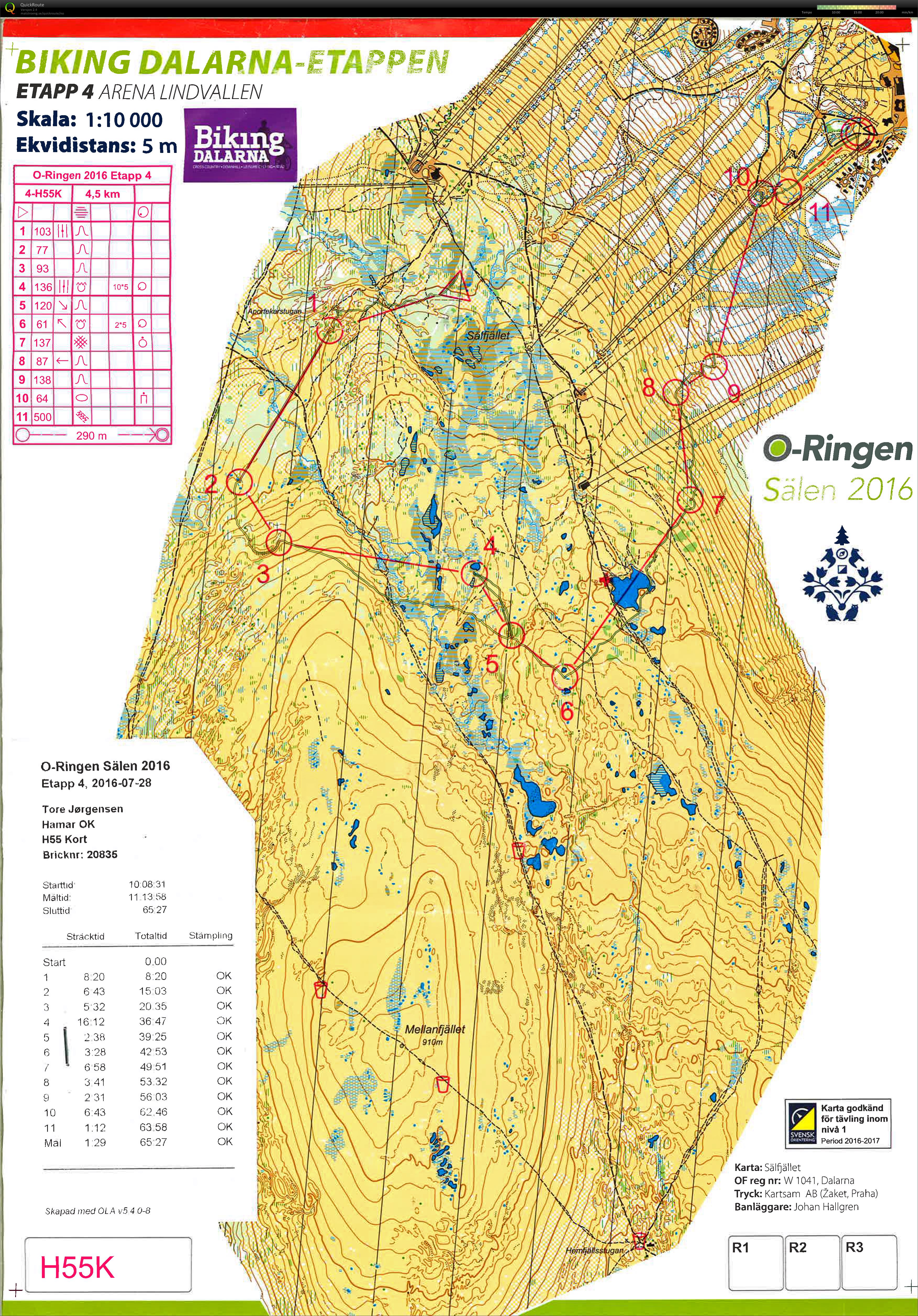 O-ringen 5 dagers etp 4 (28-07-2016)