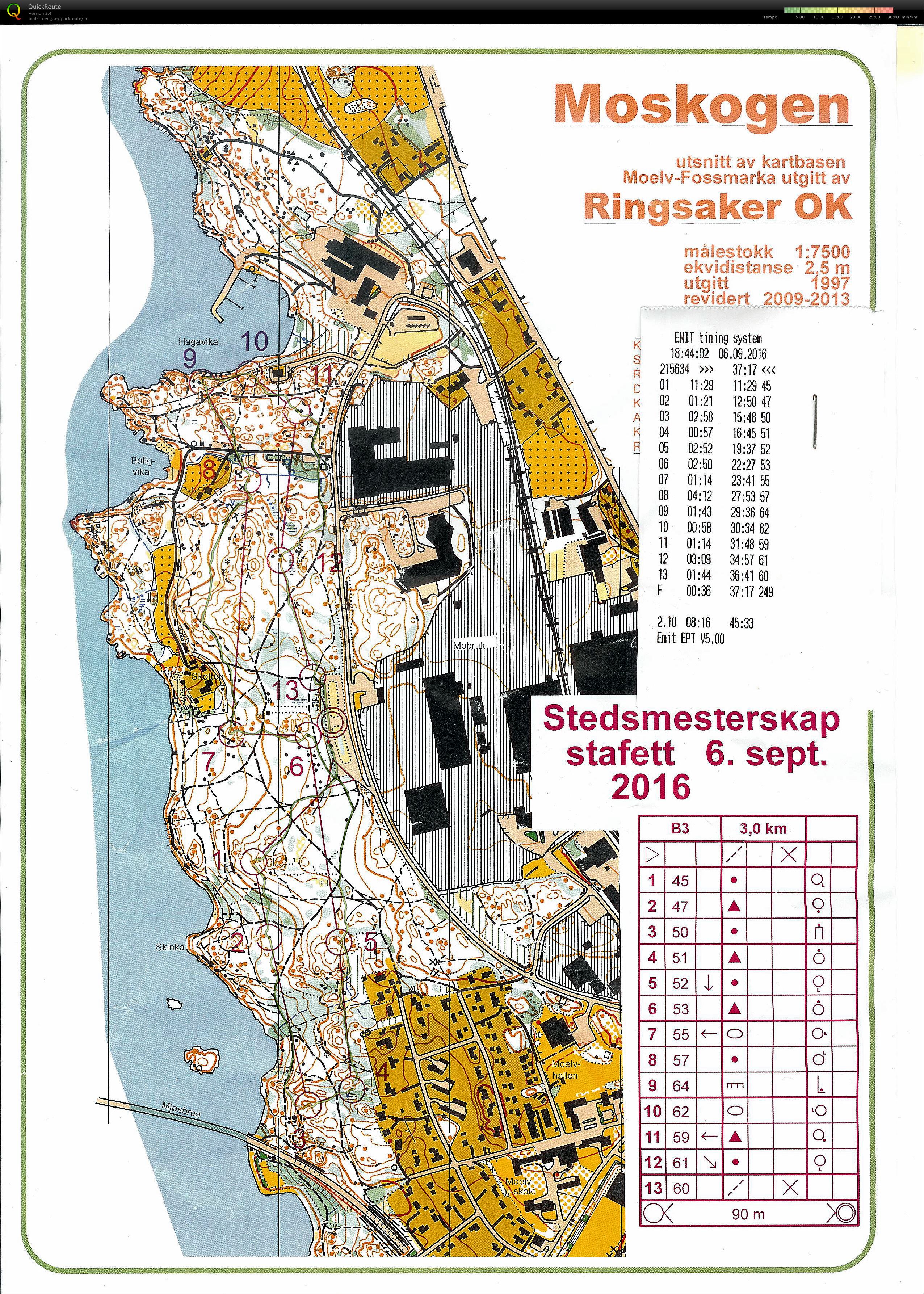 Stedsmesterskap stafett (06/09/2016)